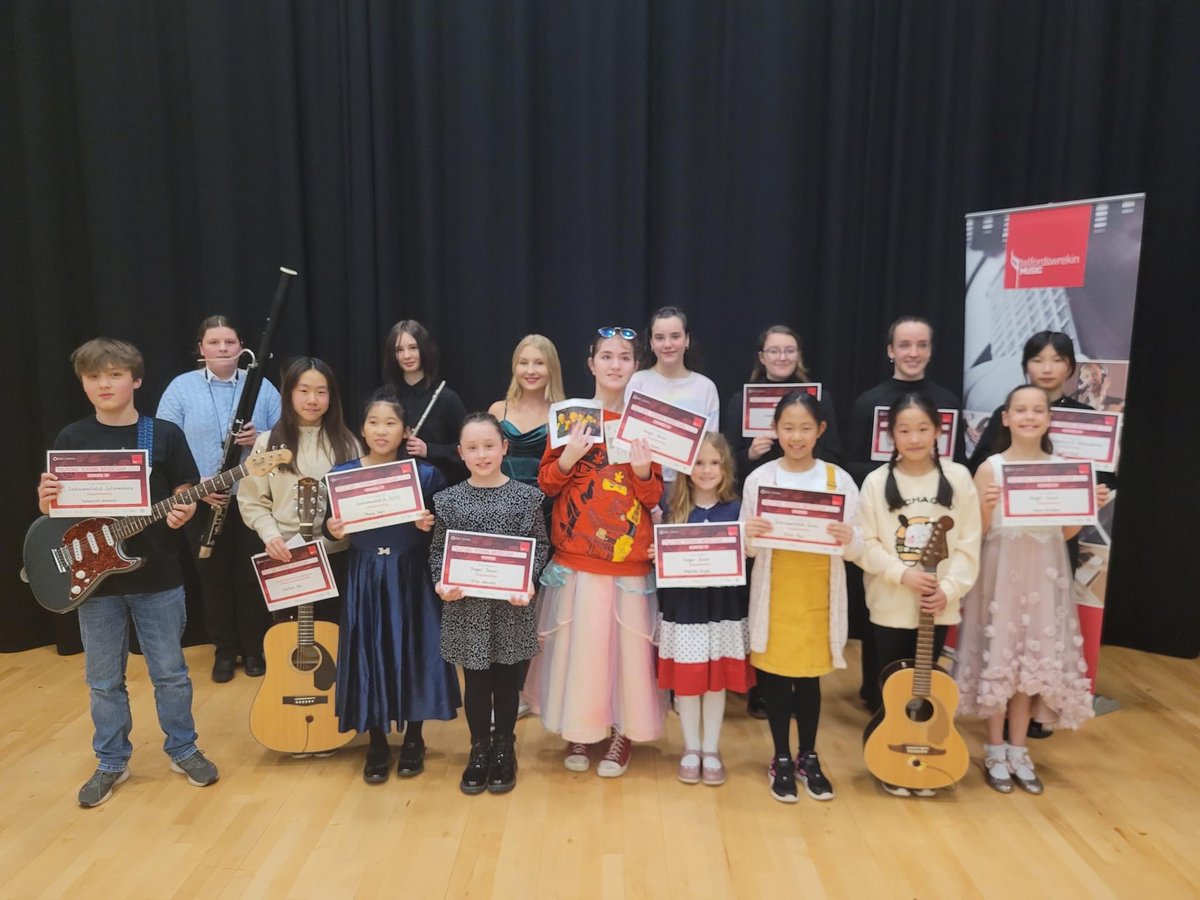 Very well done to all our fantastic finalists in last night's very first Telford Young Musician competition! We had a wonderful evening celebrating Telford's young musical talent.