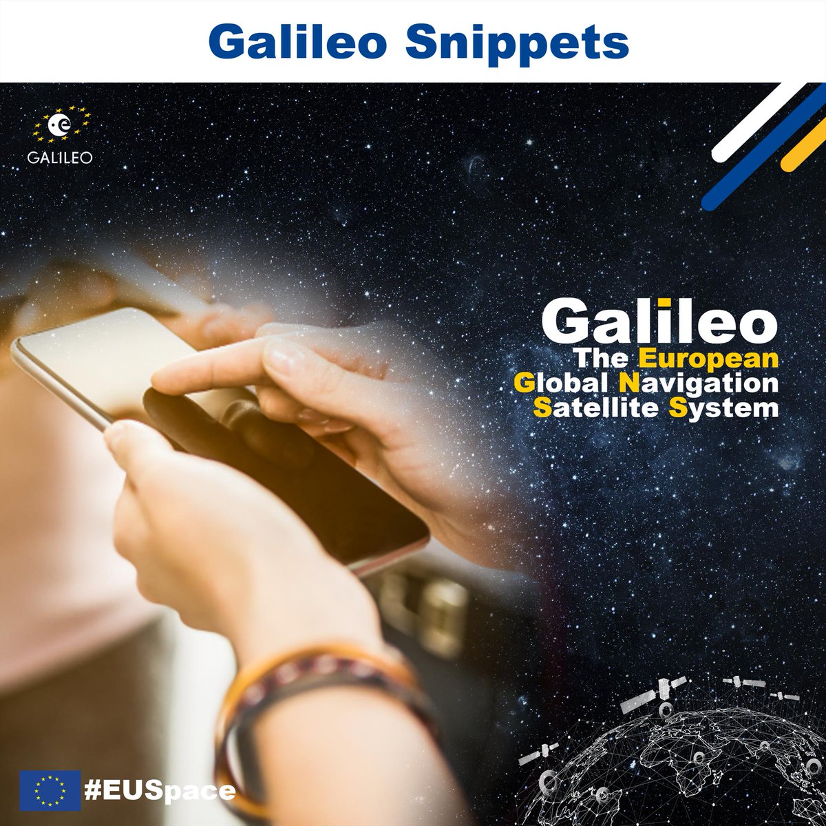 defis_eu's tweet photo. #Galileo Snippets 🇪🇺🛰️
Are you curious whether your📱is Galileo-enabled❓
Check our #UseGalileo website to find out if your smartphone benefits from Galileo’s improved accuracy
More 👉 https://t.co/tTTCUTRRYU
#EUSpace https://t.co/5pbZpXjTSS