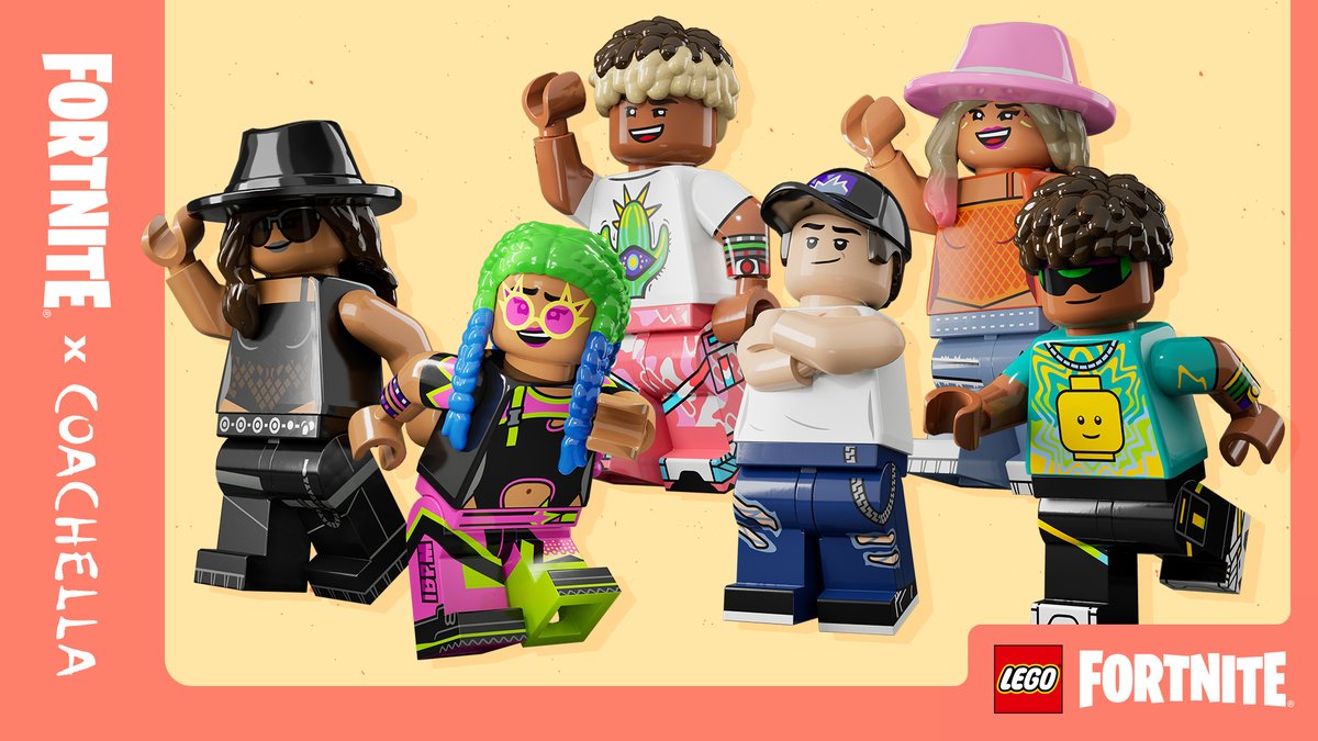 Get ready for the build up! Coachella is coming to LEGO Fortnite 🎤