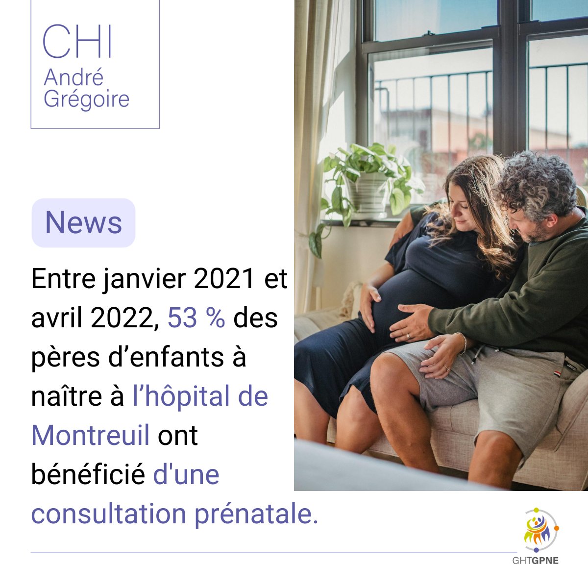 👶[#NEWS #CHIANDREGREGOIRE] 🔎Saviez-vous qu'entre janvier 2021 et avril 2022, 53% des pères d’enfants à naître à l’#hôpital de Montreuil ont bénéficié d'une consultation prénatale ? Tout sur le projet 'PARTAGE' à retrouver dans le #BEH @SantePubliqueFr 👇 santepubliquefrance.fr/docs/bulletin-…