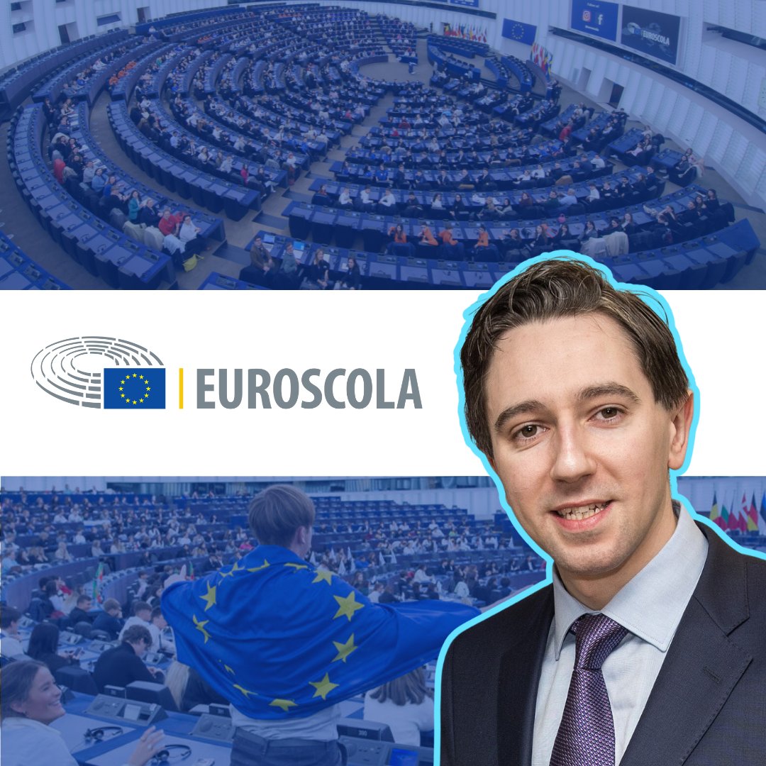 Did you know that 🇮🇪 new #Taoiseach @SimonHarrisTD is a #Euroscola Veteran? 2 decades ago, he experienced European democracy in Strasbourg after participating in the @RotaryIreland Youth Leadership Competition🌟 Find out more about the competitions: europa.eu/!frkkV8