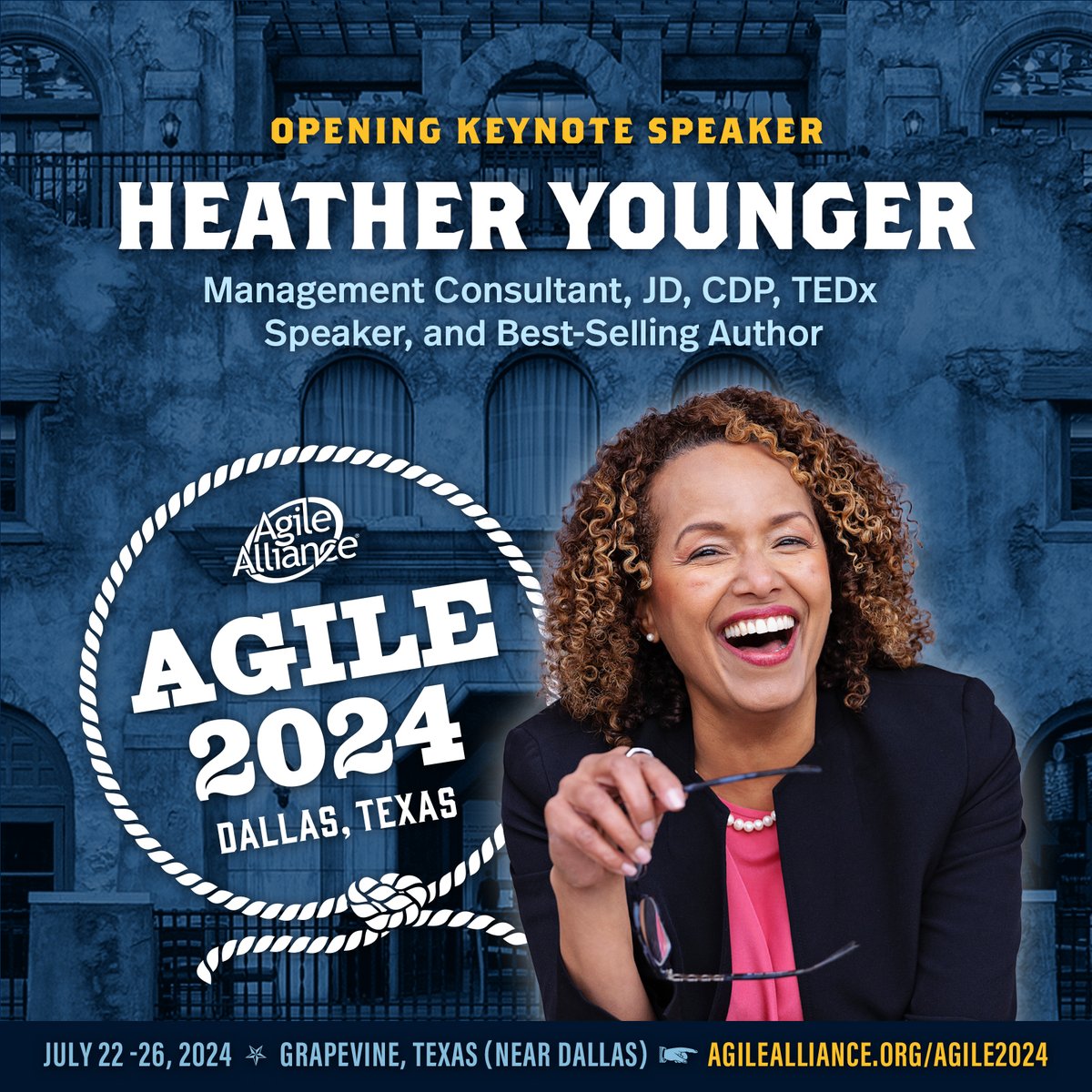 We are excited to present our Opening Keynote for #Agile2024, <a href="/HeatherRYounger/">Heather R Younger, J.D., CSP</a>. Heather is a contributor to leading news outlets, like Forbes, Fast Company, Bloomberg, NBC &amp; ABC, and a leading expert on Caring Leadership® and active listening at work.
agilealliance.org/agile2024/