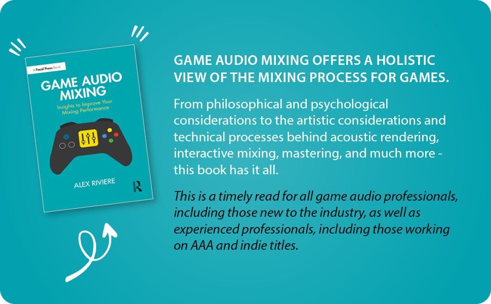 🎮 The @audiogang Awards-winning book 'Game Audio Mixing' is 20% off all April! 🎶 Get your copy now and unlock your savings @RoutledgeMusic : routledge.com/Game-Audio-Mix… #gameaudio #gamedev #gameaudiomixing #sounddesign #audioengineering #gamedevelopment #gameproduction