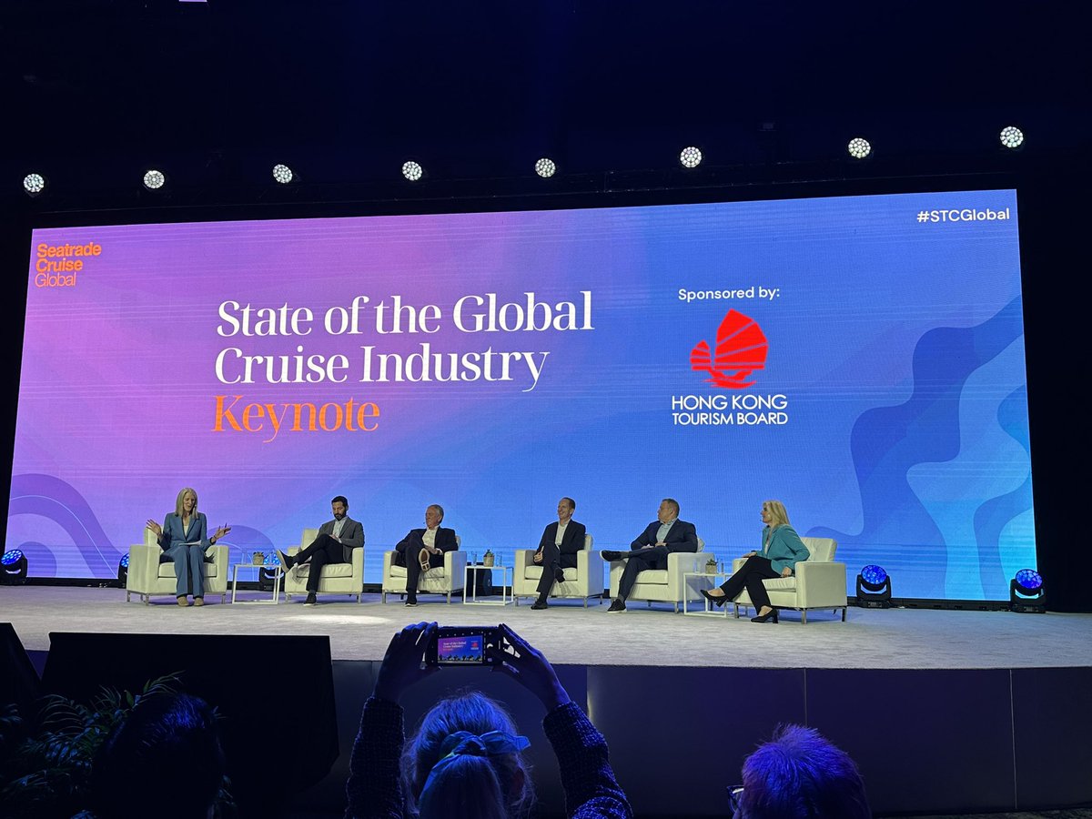 Following CLIA president and CEO Kelly Craighead's keynote address, we transition to an essential panel discussion featuring Jason Liberty, Josh Weinstein, Pierfrancesco Vago, and Harry Sommer. 🛳️ #WeAreCruise #STCGlobal