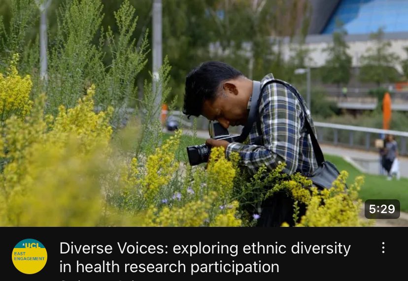 Celebrating 3 years since the Diverse Voices participatory photography project exploring ethnic diversity in health research participation with this video by @isayRAAR @UCLEastEngage youtu.be/VXzgj3sQQe0?si… via @YouTube So good to see @142koismiah and Chandrika again!