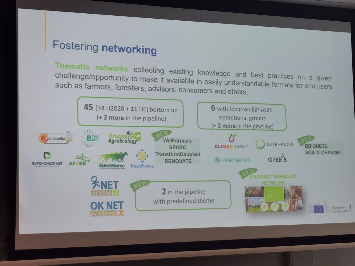 Our Policy Officer @brzezina_n welcomes the new advisory project funded under @HorizonEU, called #OrganicAdviceNetwork. She highlighted the role of #interactiveinnovation implemented through the requested #multiactorapproach: 'If you want to know more: go to #PREMIERE_EU! 😎