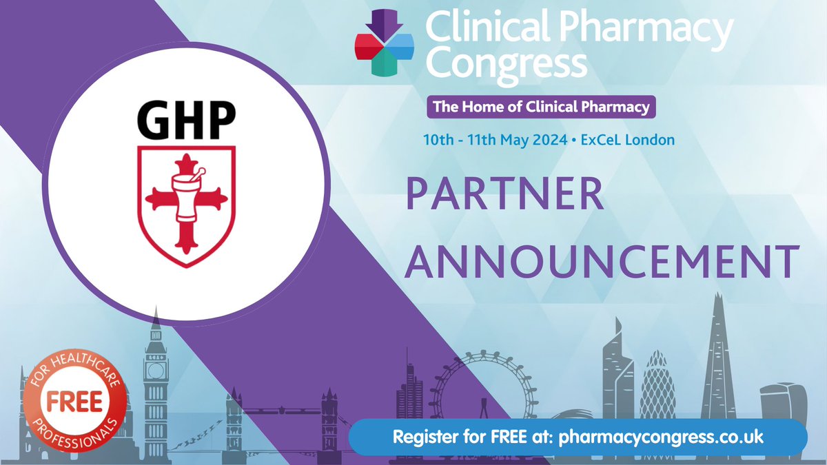We're excited to announce our partnership with <a href="/GHPPharmacy/">The Guild of Healthcare Pharmacists</a> for the Clinical Pharmacy Congress. 

GHP leads in supporting pharmacists in healthcare. Their commitment to advancing pharmacy practice aligns perfectly with CPC's mission.

Stay tuned for more updates!

#cpcongress