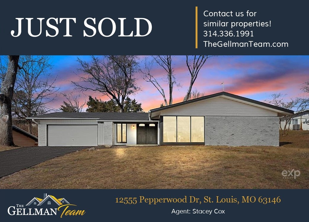 Another SOLD by The Gellman Team - 12555 Pepperwood Dr, St. Louis, MO 63146 #thegellmanteam #soldquick #StLouis #wesellhomes #justsold #realestate #stl #stlrealty #stlouisrealestate #missourirealestate