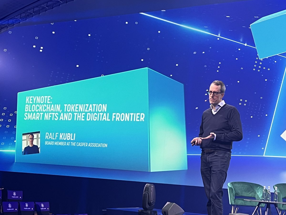 Casper (@casper_network) on Twitter photo Happening now <a href="/ParisBlockWeek/">Paris Blockchain Week</a>
<a href="/RRKUBLI/">Ralf Kubli</a> keynote presentation:
Blockchain, Tokenization, Smart NFTs and The Digital Frontier.
Tune in to our X space later today to learn more. Happening now <a href="/ParisBlockWeek/">Paris Blockchain Week</a>
<a href="/RRKUBLI/">Ralf Kubli</a> keynote presentation:
Blockchain, Tokenization, Smart NFTs and The Digital Frontier.
Tune in to our X space later today to learn more.