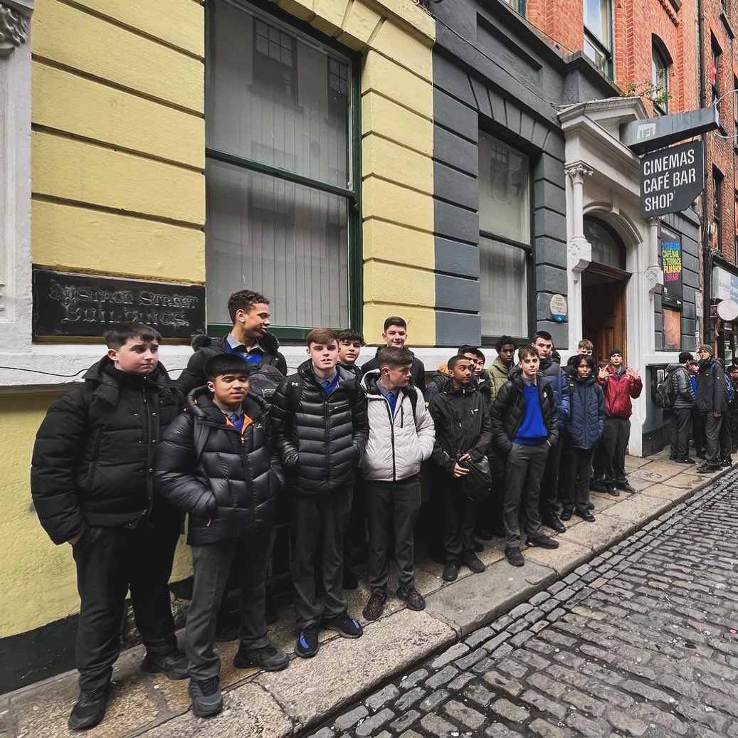 3rd year French students were in Temple Bar today for the IFI’s special school screening of La Petite Bande - The Little Gang. #ERST #ERBB @IFI_Dub