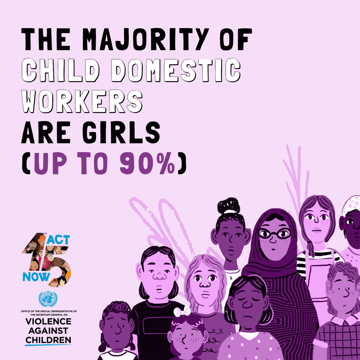 The perpetuation of traditional ‘discriminatory” female roles and the perception of domestic service as part of a woman’s “apprenticeship” for adulthood and marriage are influencing factors. 🔗violenceagainstchildren.un.org/sites/violence… #ActNOWToEndVAC