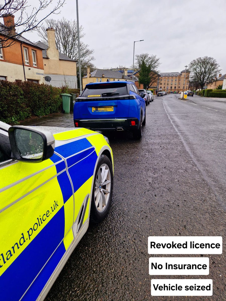 #EdinburghRP, acting on intelligence received, stopped this vehicle today as the driver has a revoked driving licence and not insured to drive the vehicle. Vehicle seized and driver reported to court
#S165 #KeepingPeopleSafe #AlwaysLooking👀