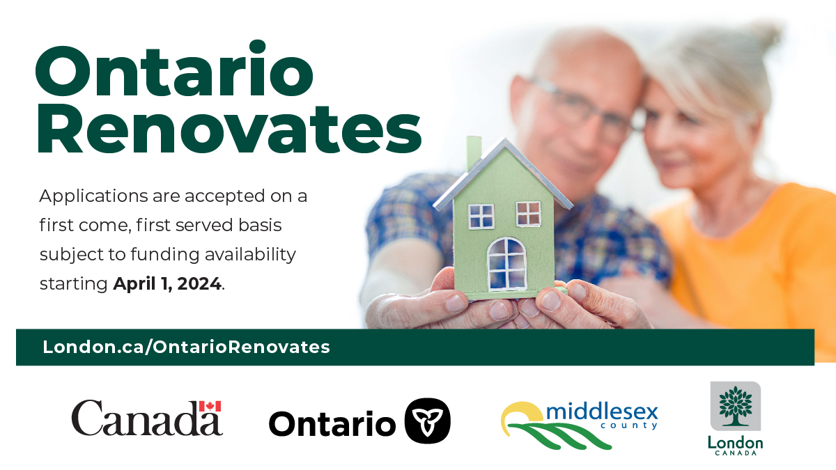 The Ontario Renovates Program offers financial assistance to low-to-moderate income households to increase accessibility and/or complete repairs in their home to meet building standards. Learn more about the program & eligibility criteria: bit.ly/3Ihdjpo #LdnOnt