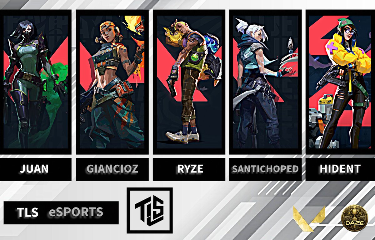 CryyKK's tweet photo. PRESENTACIONES | DAZE GLORY #1
TLS eSPORTS ( @TLS__eSports ) 🏆
🌪️ @santichoped
🌪️ @GiancioZ
🌪️ @ivansanchez_25
🌪️ @hidentfps
🌪️ @_juancomp_
🌪️ @Antolival
🌪️ @elverasss
🌪️ @SoulsDraco
🌪️Llegaron Para Quedarse...🌪️ #DazeGlory https://t.co/uMc6mkKHLe