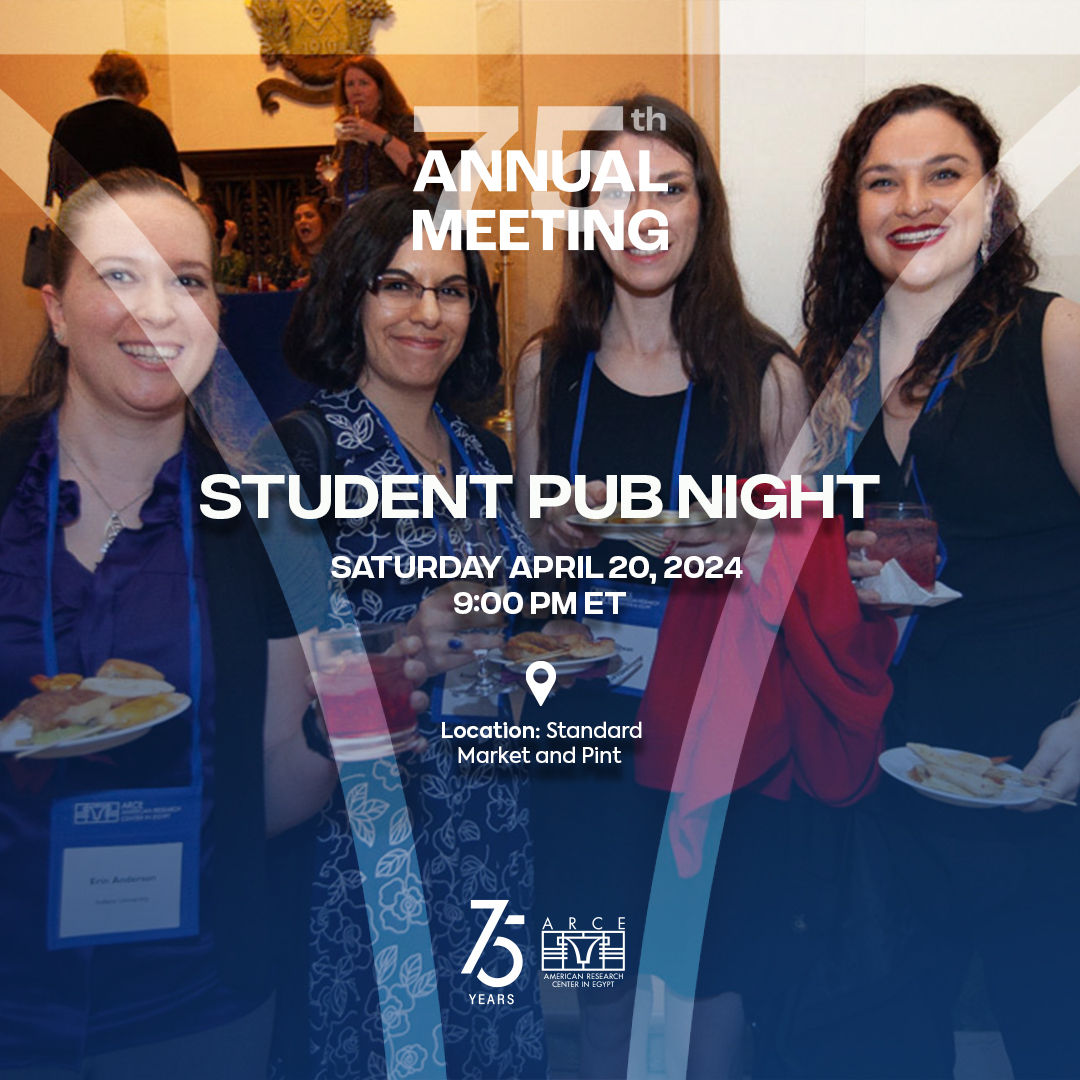 ARCE has organized a Student Pub Night to relax and hang out with your peers on Saturday April 20th at 9:00 PM at the Standard Market and Pint, only 8 minutes from the hotel. Learn more via this link: bit.ly/3OM1opj #StudentPubNight #Students #ARCE #ARCE24AM