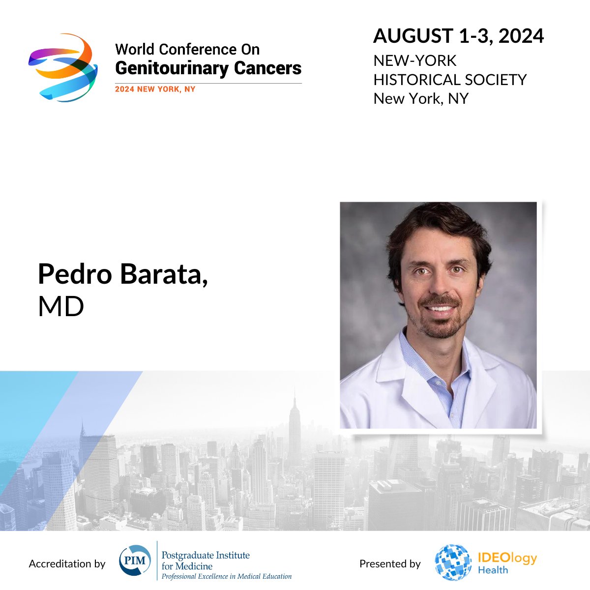 Dr. @PBarataMD joins the prestigious faculty lineup at the first annual #WorldGU24 this August. Explore the full faculty list and register for this 2-day #CME meeting in New York. ➡️ hubs.ly/Q02s9Z-Y0 #GUcancer