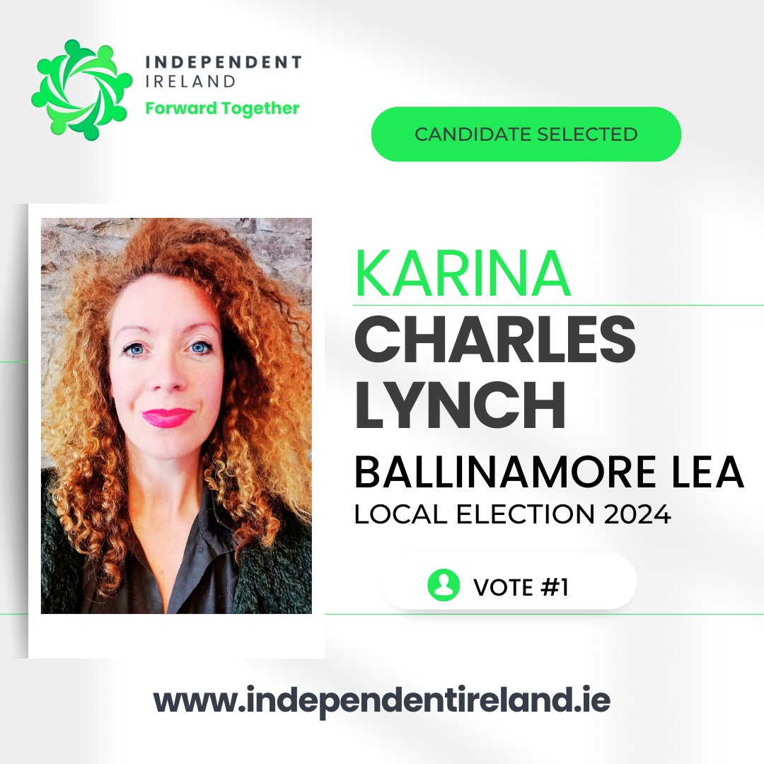 Karina Charles Lynch , a passionate advocate for community engagement and practical solutions, announces her candidacy for the Ballinamore Local Electoral Area (LEA) with Independent Ireland. With a background in journalism, community activism, and a deep commitment to the…