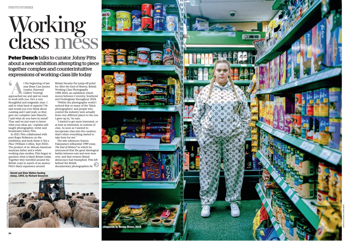 In the current issue of @AP_Magazine I talk to #curator @johnypitts about a new touring #photography #exhibition attempting to piece together complex and counterintuitive expressions of #workingclass life today 📸 @southbankcentre