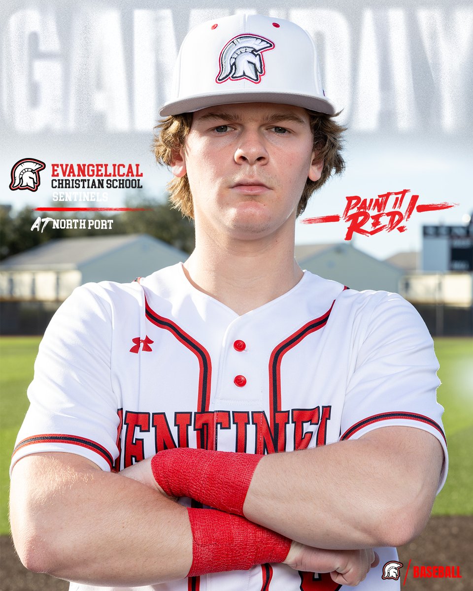 ECS Baseball(12-7) is at North Port(8-10) tonight at 7PM #PaintItRed