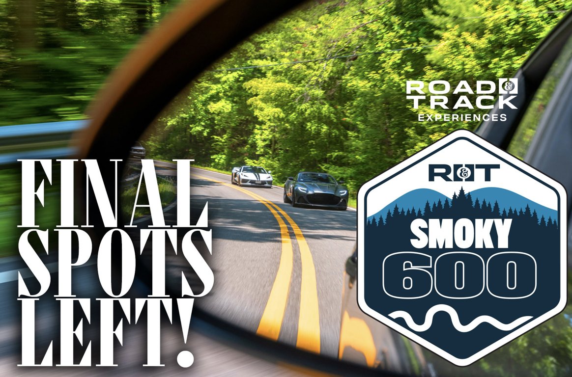 🚨 FINAL SPOTS for 𝐒𝐌𝐎𝐊𝐘 𝟔𝟎𝟎! 🗓️ May 7-10, 2024 📍 Tennessee & Kentucky Apply today: bit.ly/3RQANIt @RoadandTrack