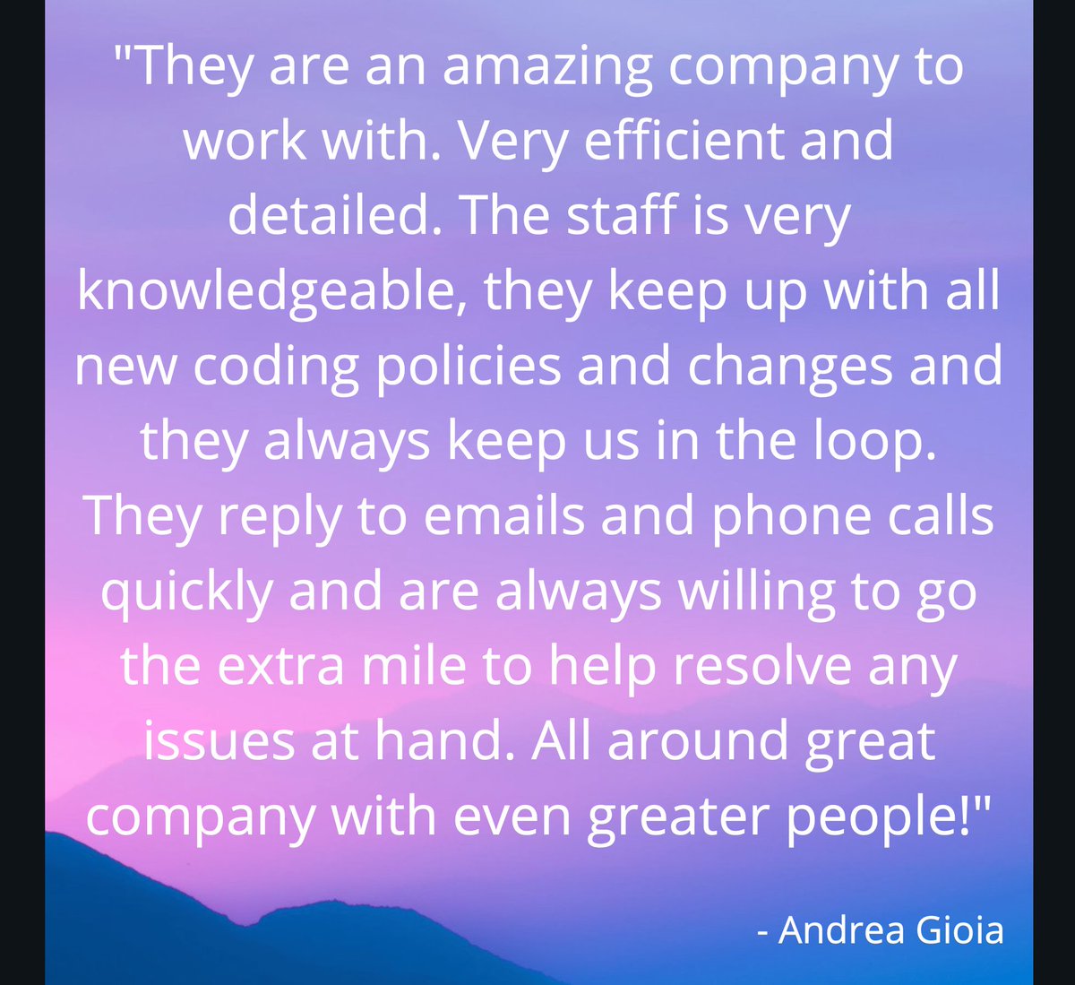 Thank you SO much, Andrea Gioia, for the wonderful review!
#TestimonialTuesday #customerreviews #customerfeedback #fivestars #fivestarfeedback #medicalpractice #doctorsoffice