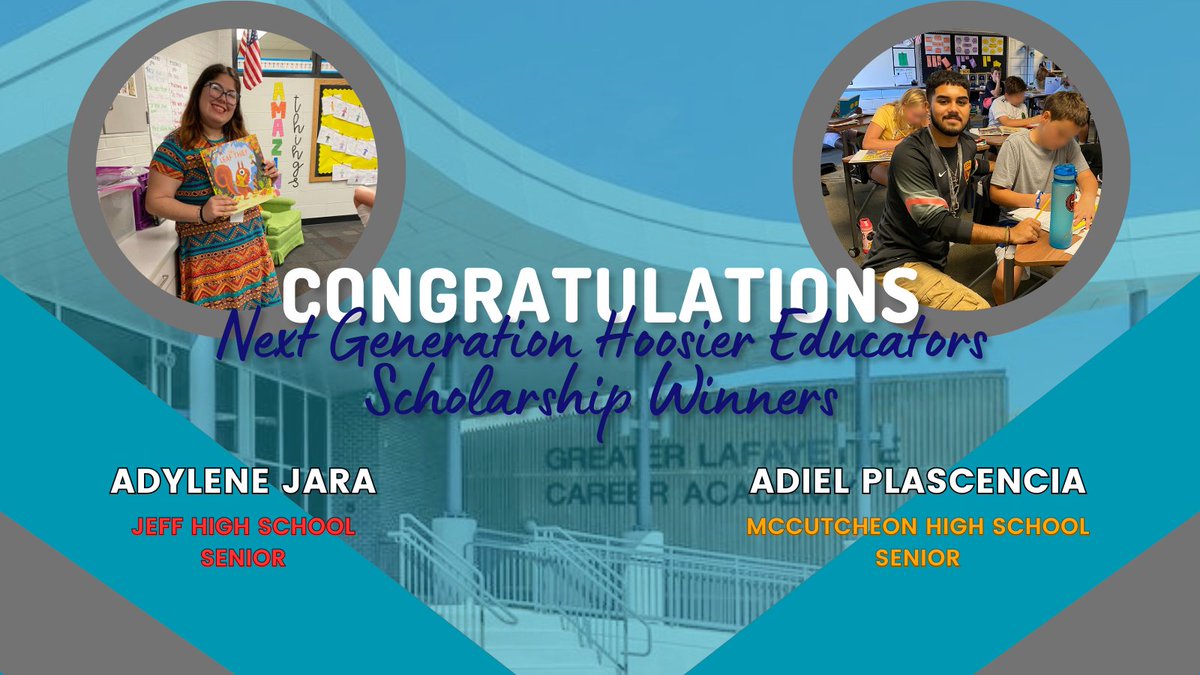 🎉Big congratulations to Adiel Plascenia and Adylene Jara, GLCA Education Professions students, for being awarded the Next Generation Hoosier Educator Scholarship. They're headed to Purdue University to pursue their passion for elementary education. Way to go, Adiel and Adylene!