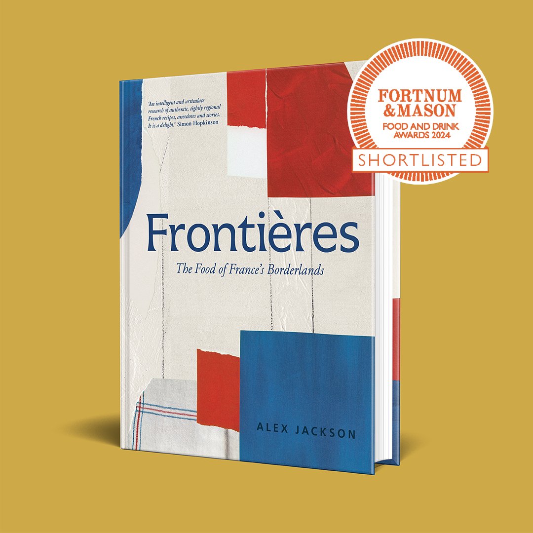 We are THRILLED that #Frontieres by @AlexJackson1985 has been shortlisted for Cookery Book of the Year in the Fortnum & Mason Food and Drink Awards 2024! View the shortlist here: tinyurl.com/2d4tfw56