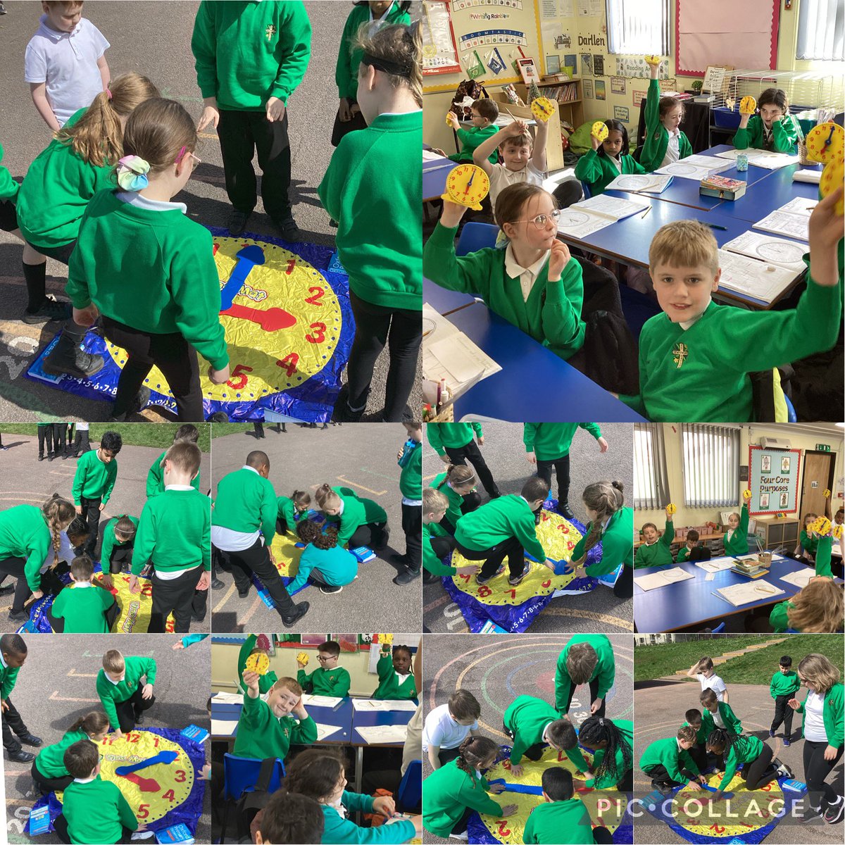 Dosbarth Severn (Year 4) have shown excellent resilience this afternoon learning about the time. We took our learning outdoors and challenged ourselves to work out different times on the clock #Stdavidsciwsevern #Stdavidsciwnumeracy #stdavidsciwambitiouscapablelearners