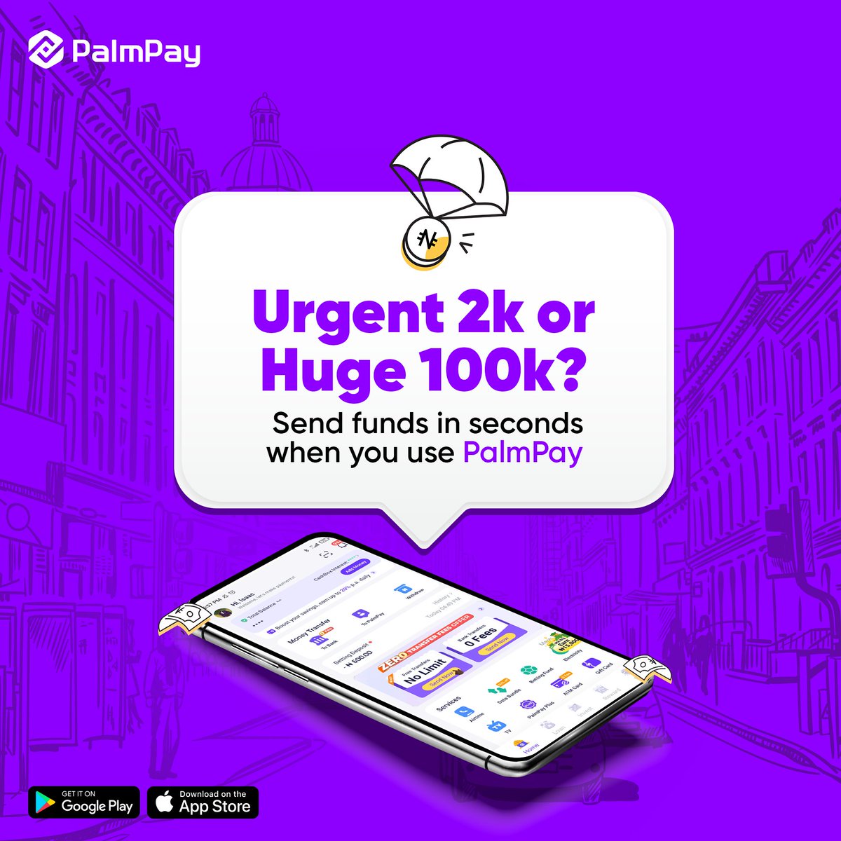 Send and receive funds in SECONDS when you use PalmPay no matter the volume. Whether the transactions are small, large, or extremely large, PalmPay has you covered. Download the PalmPay app here to get started: bit.ly/DownloadPalmPay #PalmPay