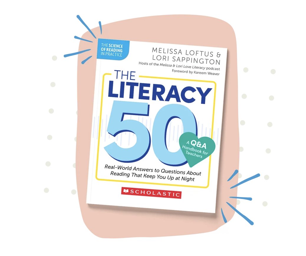 Learn more about our new book and preorder soon! literacypodcast.com/we-wrote-a-book The Literacy 50–A Q&A Handbook for Teachers: Real-World Answers to Questions About Reading That Keep You Up at Night ❓❓❓ Release day is June 5! 🥳