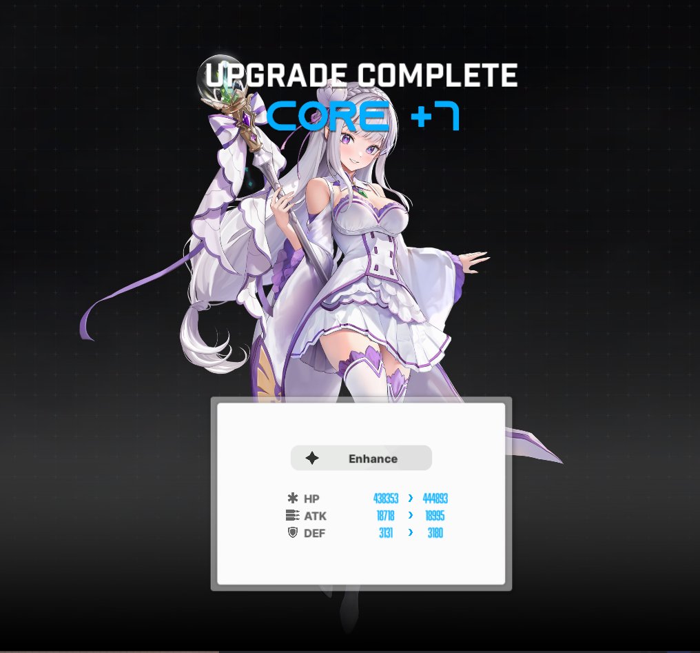 I'm genuinely not even sure why I did this to myself, but Re: Zero collabs are after all a way to get me to play any gacha game out there I guess. With a lot of time invested, I managed to pull my wife 11 times to max her out. This was pain, but also... EMI!!!