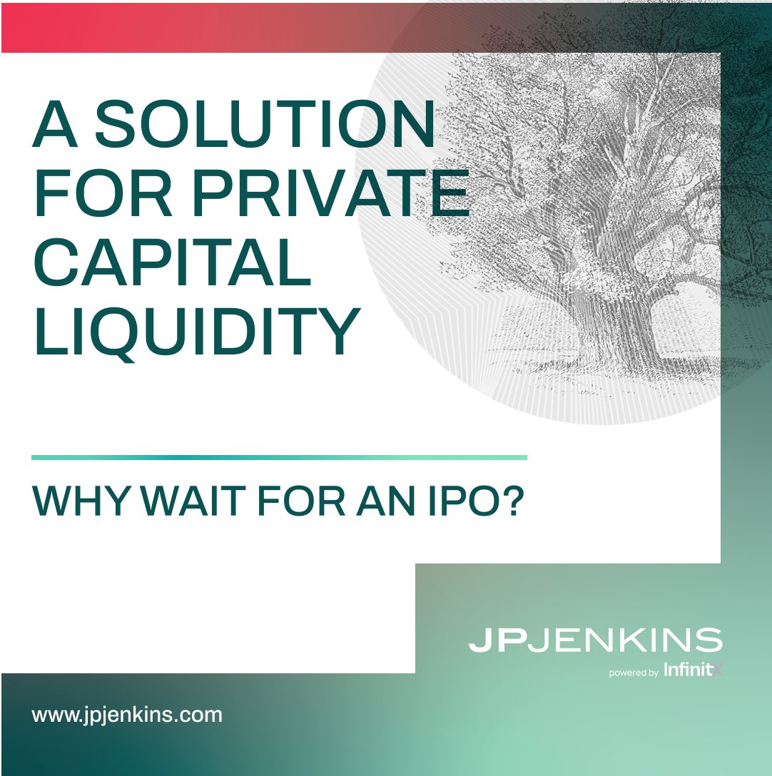 Why wait for an #IPO? A JP Jenkins we offer structural features similar to public markets and align strategic service support and other benefits that may not be as available in typical commercial bank loans or capital market financings.
#privatecompanies #unquoted #ceolife