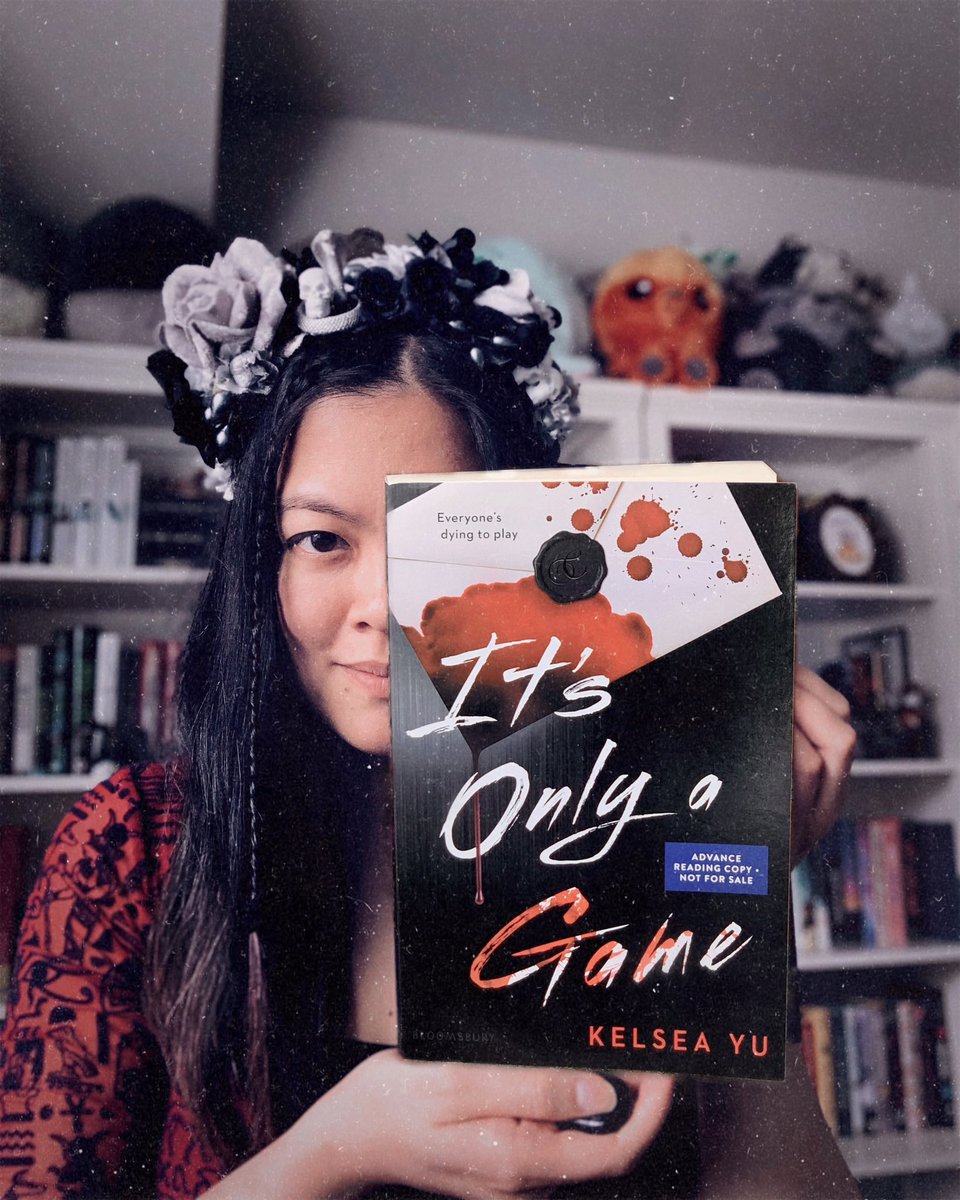 THREE MONTHS until my debut novel, IT’S ONLY A GAME, is out in the world!!!! 😱😱😱 My gamer girl YA thriller is available for preorder from major retailers & indie bookstores in the US & Canada. Out July 9, 2024, @bloomsburykids! 🎮🔪🩸🖤 For more info: kelseayu.com/its-only-a-game