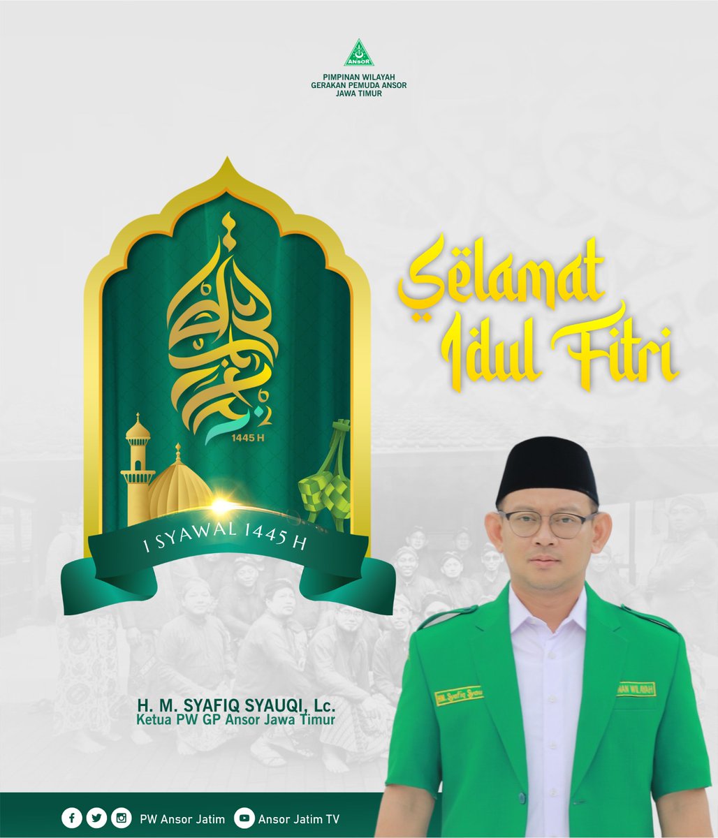 Selamat Hari Raya Idul Fitri, 1 Syawal 1445 Hijriah Minal Aidzin Wal Faizin, Mohon Maaf Lahir dan Bathin