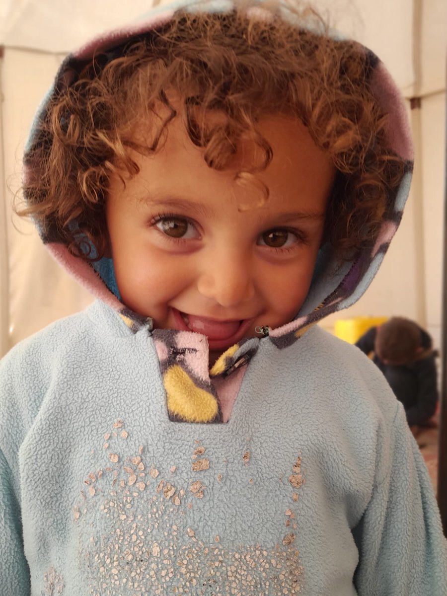 My 3 year old niece Fatma in a tent in Rafah. So happy to see her smile after she got ill for 3 weeks with no access to medical facilities. I think of her every day and all children in Palestine whose childhood has been stolen from them by genocidal Israeli soldiers