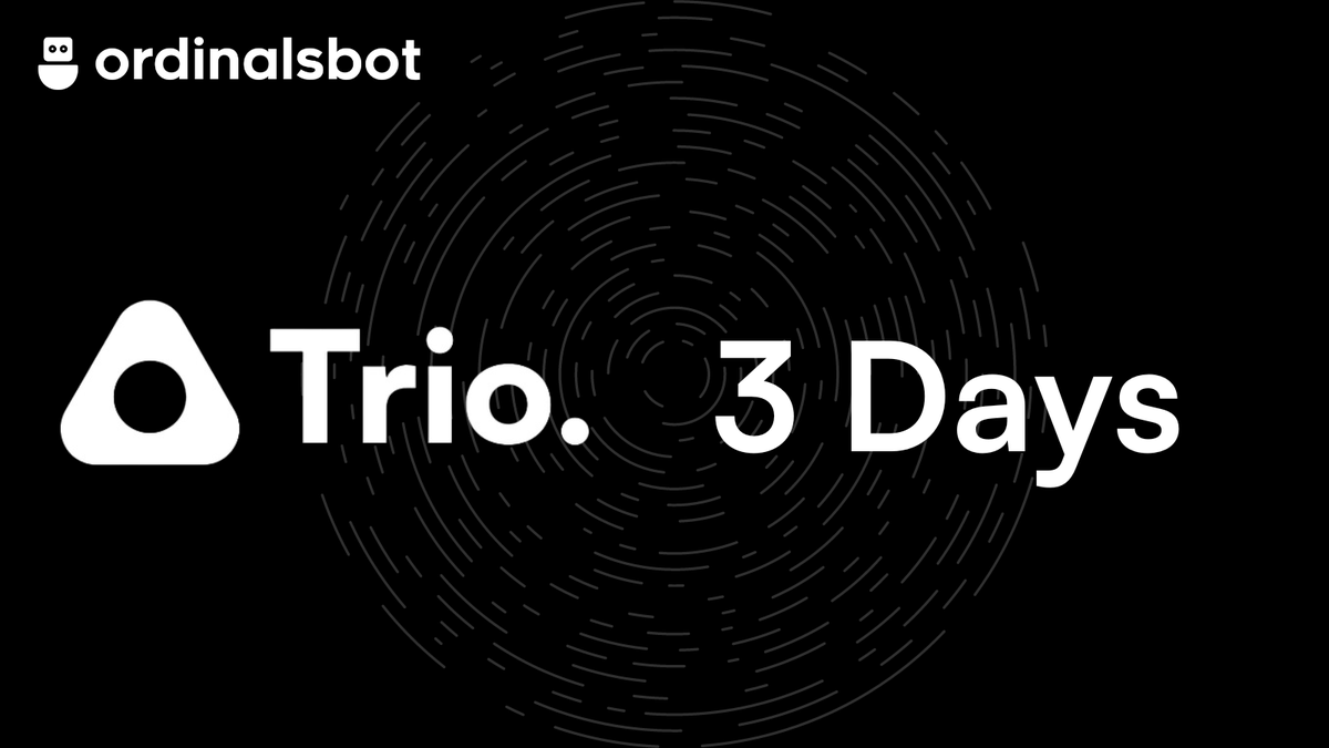 TRIO Launch Date: April 12 🚨 

3 DAYS until $TRIO launch!!

If you’re ready for TRIO drop a △ in comments

Set your 🔔