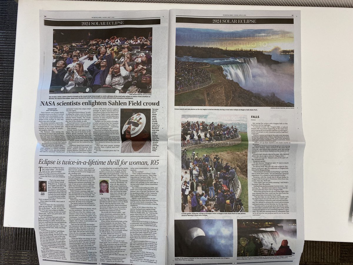 Here 👏in👏#Buffalo👏we👏love👏👏big👏photos👏in👏print👏 Go pick up a special #SolarEclipse2024 edition of @TheBuffaloNews today.