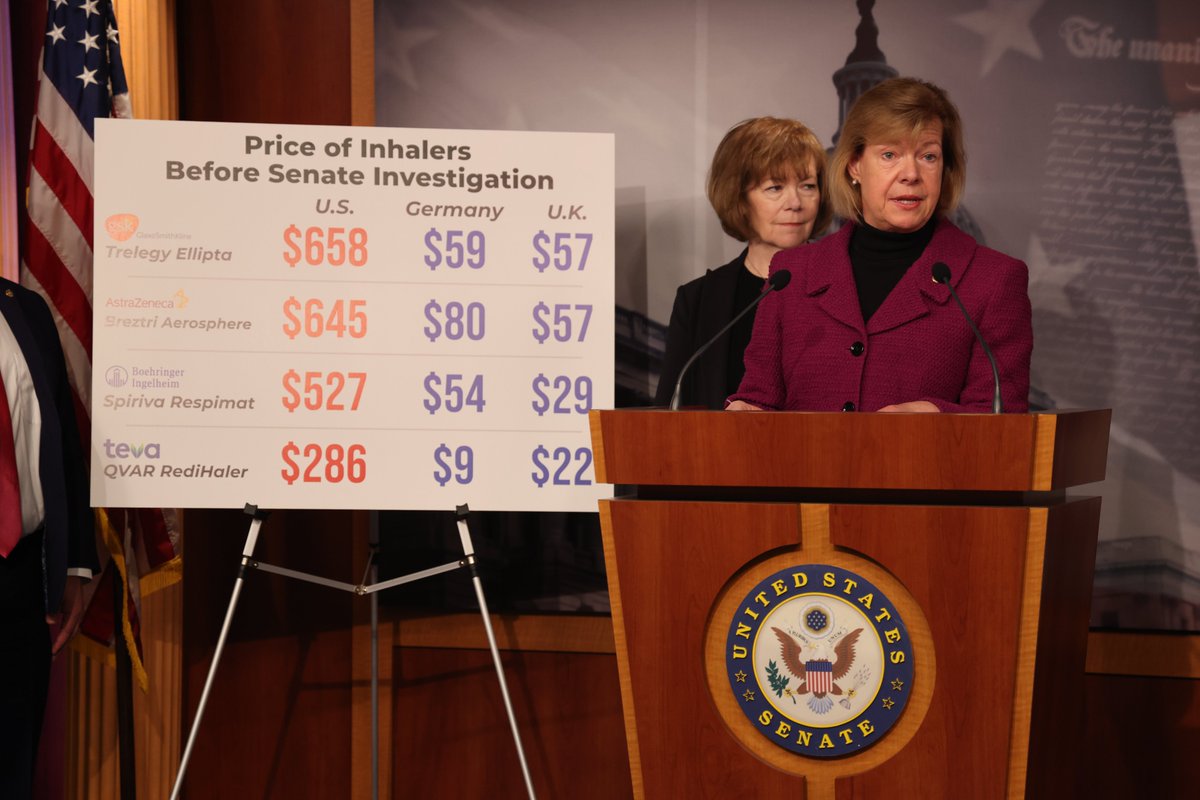 No one who needs an inhaler should be forced to ration or forgo their medication because of cost — all while big drug companies are turning record profits. I'm proud of my work to cap the price of many inhalers at $35/month and lower health care costs for Wisconsinites.