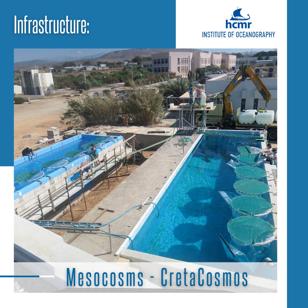 🌀CretaCosmos, the outdoor #experimentaltank of @HcmrInOcean in #Crete, examines the natural environment under controlled conditions, without the risk of contaminating the #naturalenvironment, and is surrounded by a large #marineenvironment. ➡️bit.ly/4d3Bzvx #Mesocosm