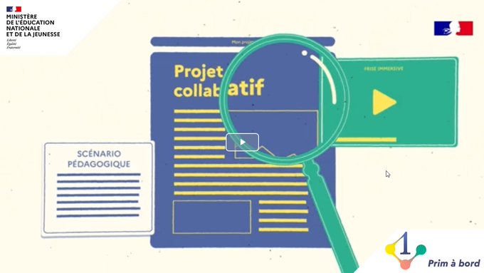 Enseigner dans le 1er degré avec le numérique tweet media
