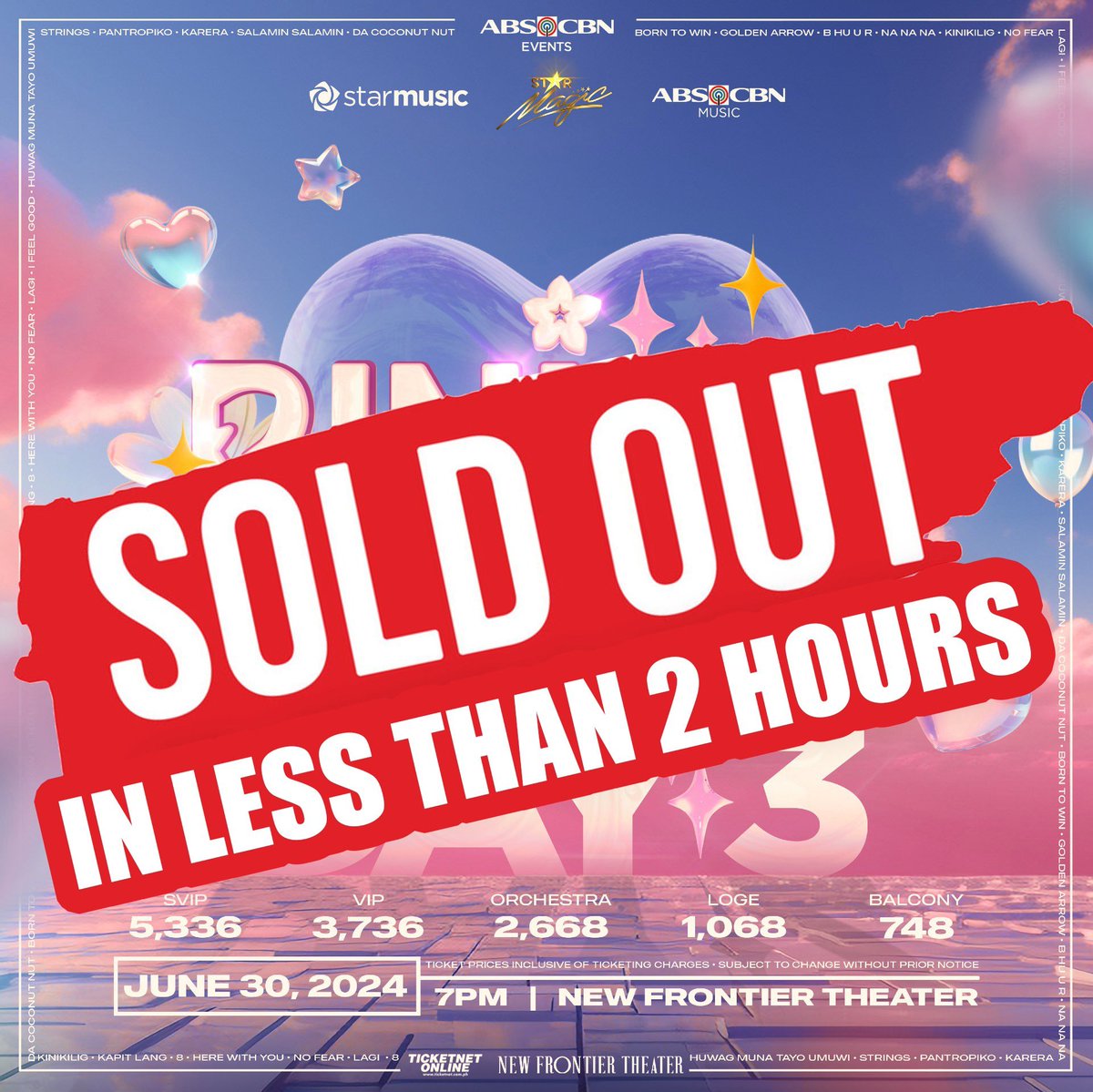 BINI22Bloomlets's tweet photo. Congrats to the Nation's girl group, tickets for three consecutive days sold out in less than 2 hours!

#BINIverse_TheFirstSoloConcert https://t.co/qM3Ydmd5gX