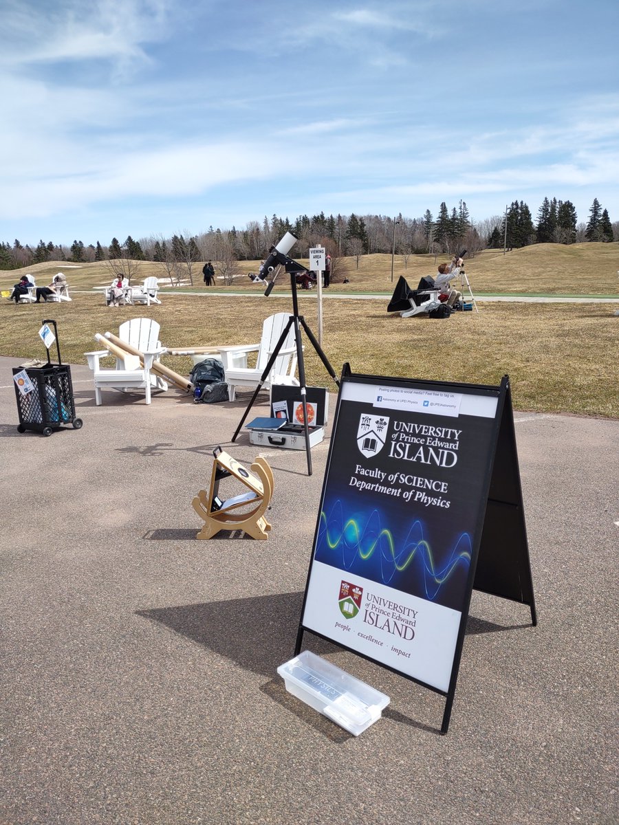 We had an awesome experience viewing the total solar eclipse in our visit to western #PEI yesterday. Thanks to @millriverpei for hosting such a great event!