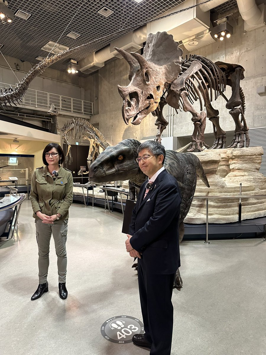 Today I met my extinct cousins at the National Museum of Nature and Science in Tokyo. @Makotosaurus, Collection Director and Paleontologist showed me around. We need to learn from the past en think about our future. #DontChooseExtinction