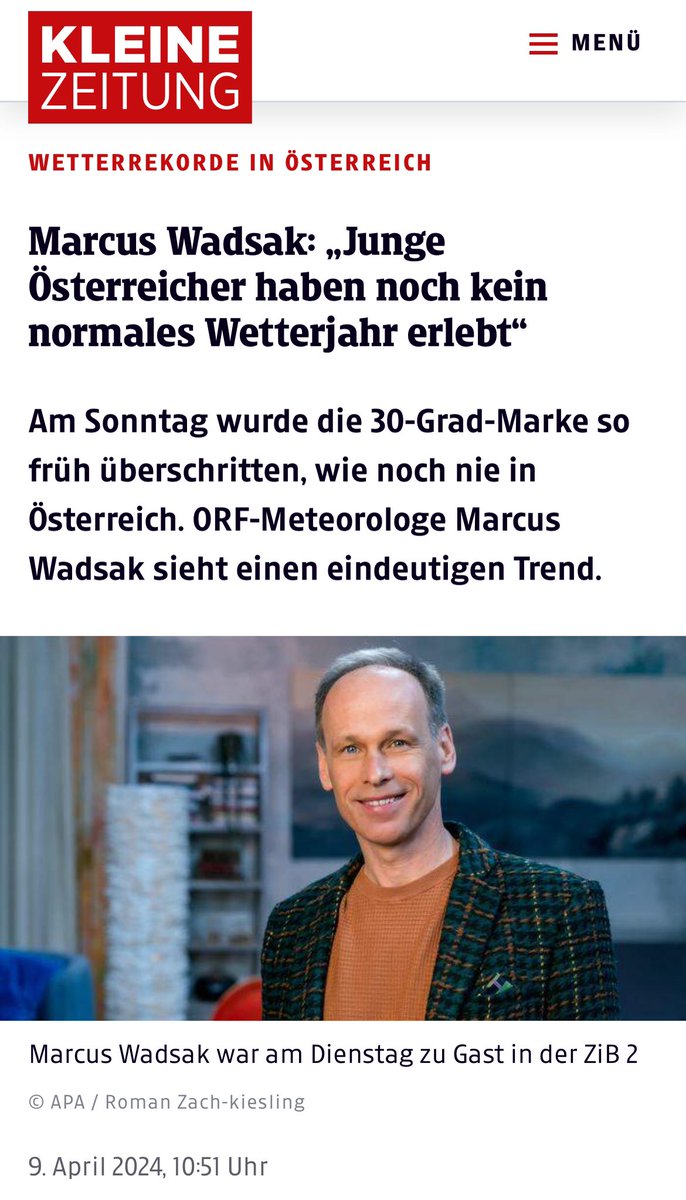 Einmal bei <a href="/ArminWolf/">Armin Wolf</a> in der #zib2 - und so ein mediales Echo. Klimawandel bleibt wichtiges Thema. Danke für die Aufmerksamkeit.