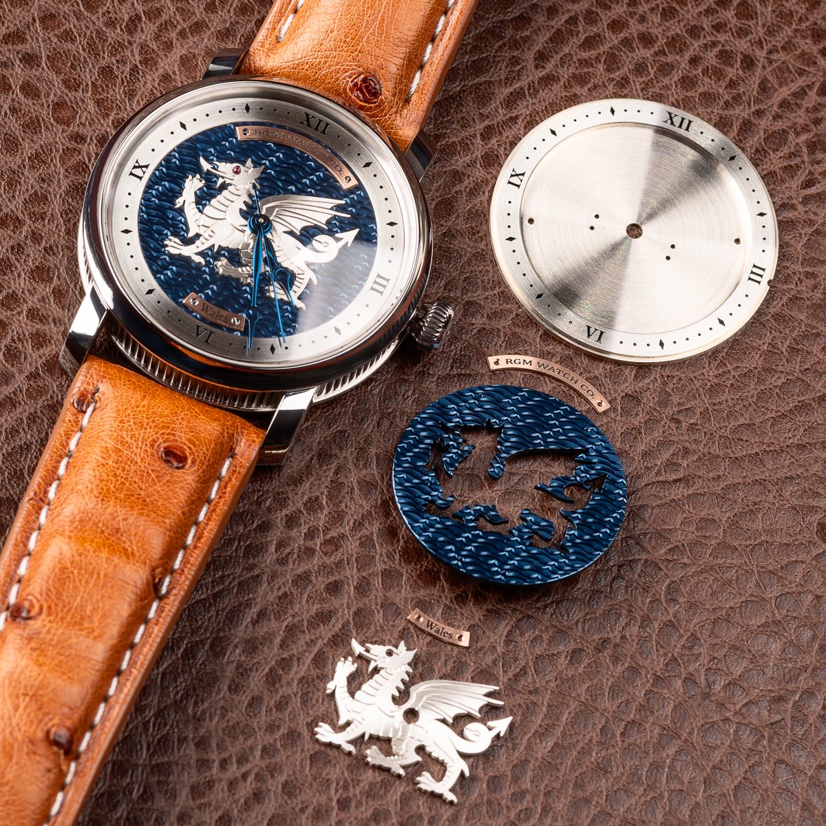More details of the custom RGM featuring the Welsh Dragon.

#rgmwatchco #rgmwatches #rgmwatch #watches #wristwatch #wristwatches #watchmaking #watchmaker #independentwatchmaking
#guilloche #guillochedial #engineturning #engineturneddial #bespokewatch #customwatch #welshdragon