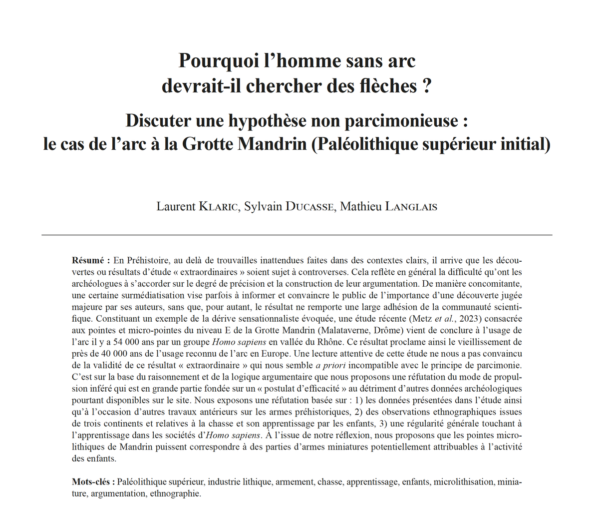 Société préhistorique française tweet media