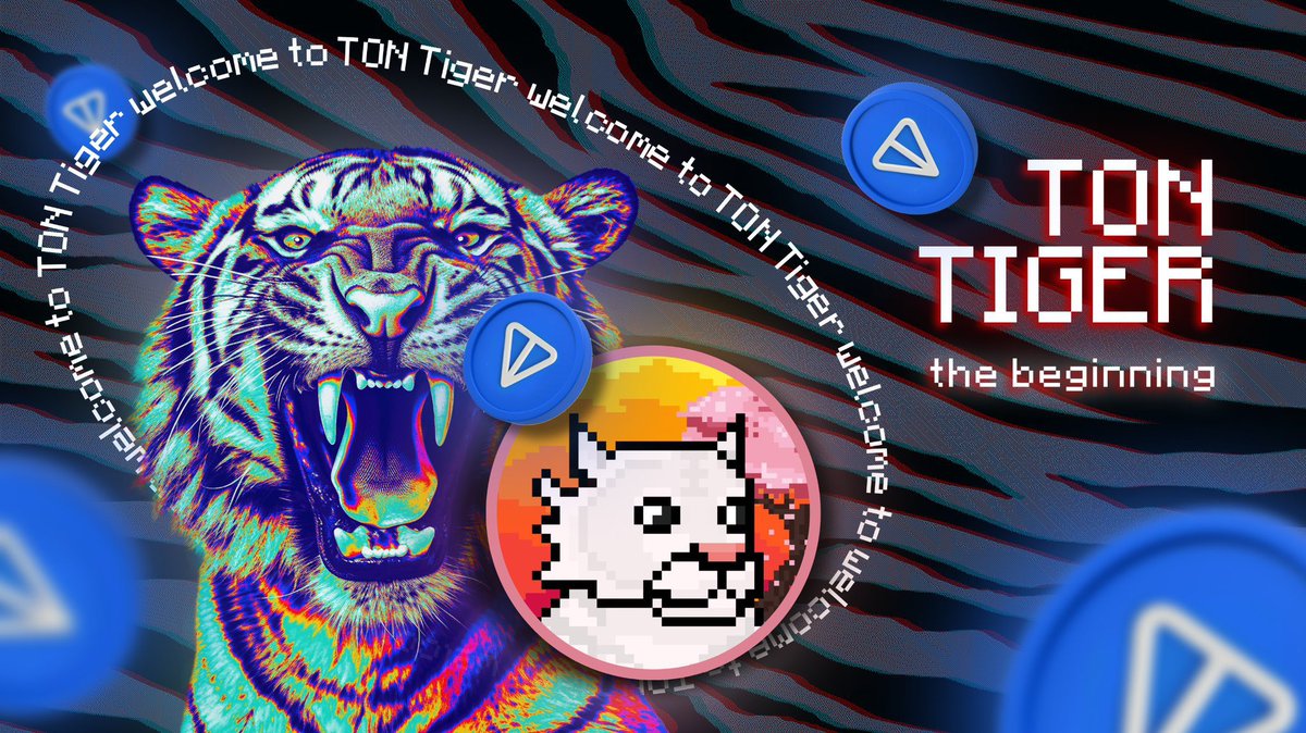 $TIGER is ready to jump in! 🐯 Meet the new meme token on TON that has REAL utility! It will be a MAIN resource in a future game where you can MINE crypto. Made by the creator of the hit NFT collection TON Sharks - Pixel God. Fasten your seat belts 🚀 #TON #NFT #TONTiger