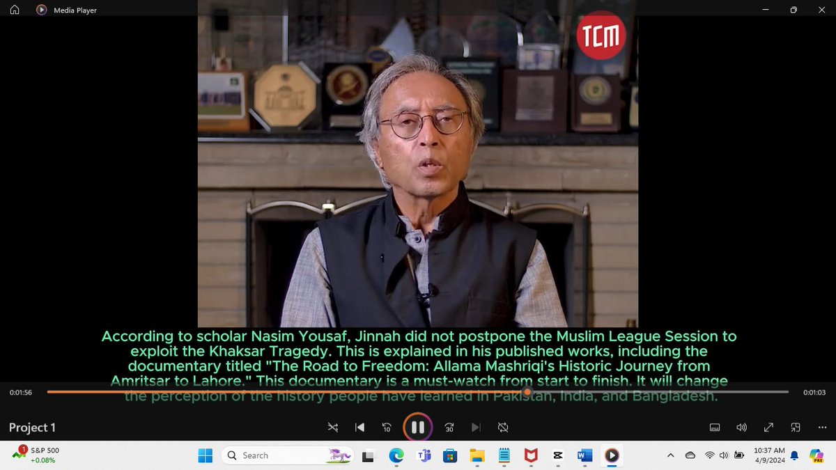 Dr. Rasul Bakhsh Rais talks about Khaksar Resolution adopted by All-India Muslim League
youtube.com/watch?v=Iuf9A8…

#NasimYousaf #rasulbakhshrais #Jinnah #PakistanResolutionDay #PakistanRepublicDay #PakistanResolution #LahoreResolution #pakistani #ImranKhan #PTI_Folllowers #PTI