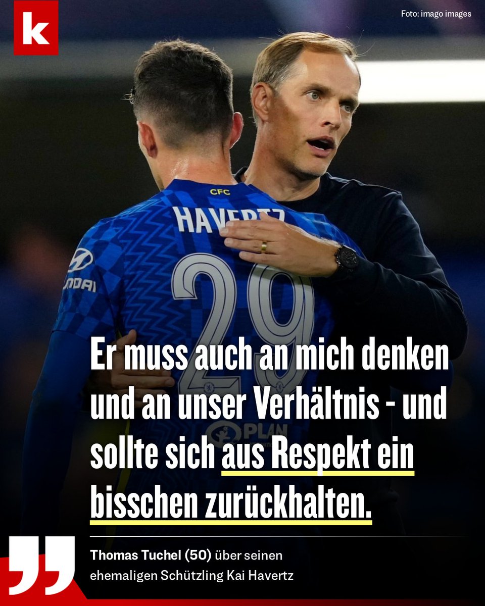 #ThomasTuchel special favour from his beloved #KaiHavertz 😂😂😂 'He also has to think about me and our relationship and should hold back a little out of respect.' - @kicker