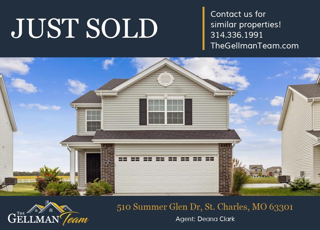 Another SOLD by The Gellman Team - 510 Summer Glen Dr, St. Charles, MO 63301 #thegellmanteam #StCharles #wesellhomes #justsold #realestate #stl #stlrealty #stlouisrealestate #missourirealestate